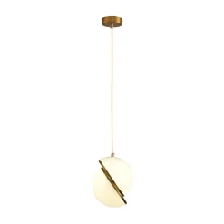 Lampa wisząca ORBITA biało złota 25 cm (DP0067-250) - Step into Design