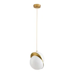 Lampa wisząca ORBITA biało złota 25 cm (DP0067-250) - Step into Design