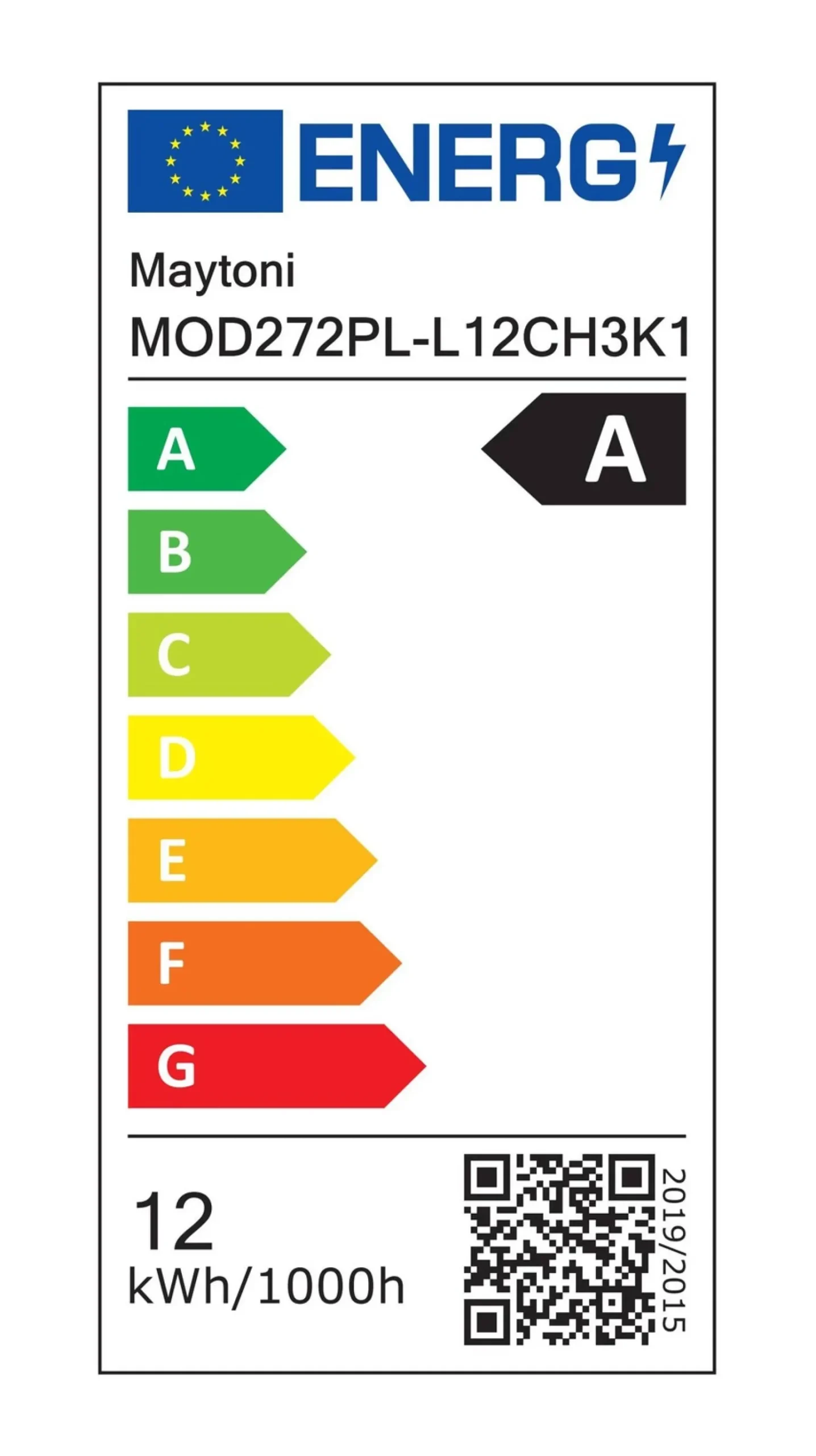Lampa wisząca Ordo (MOD272PL-L12CH3K1) - Maytoni