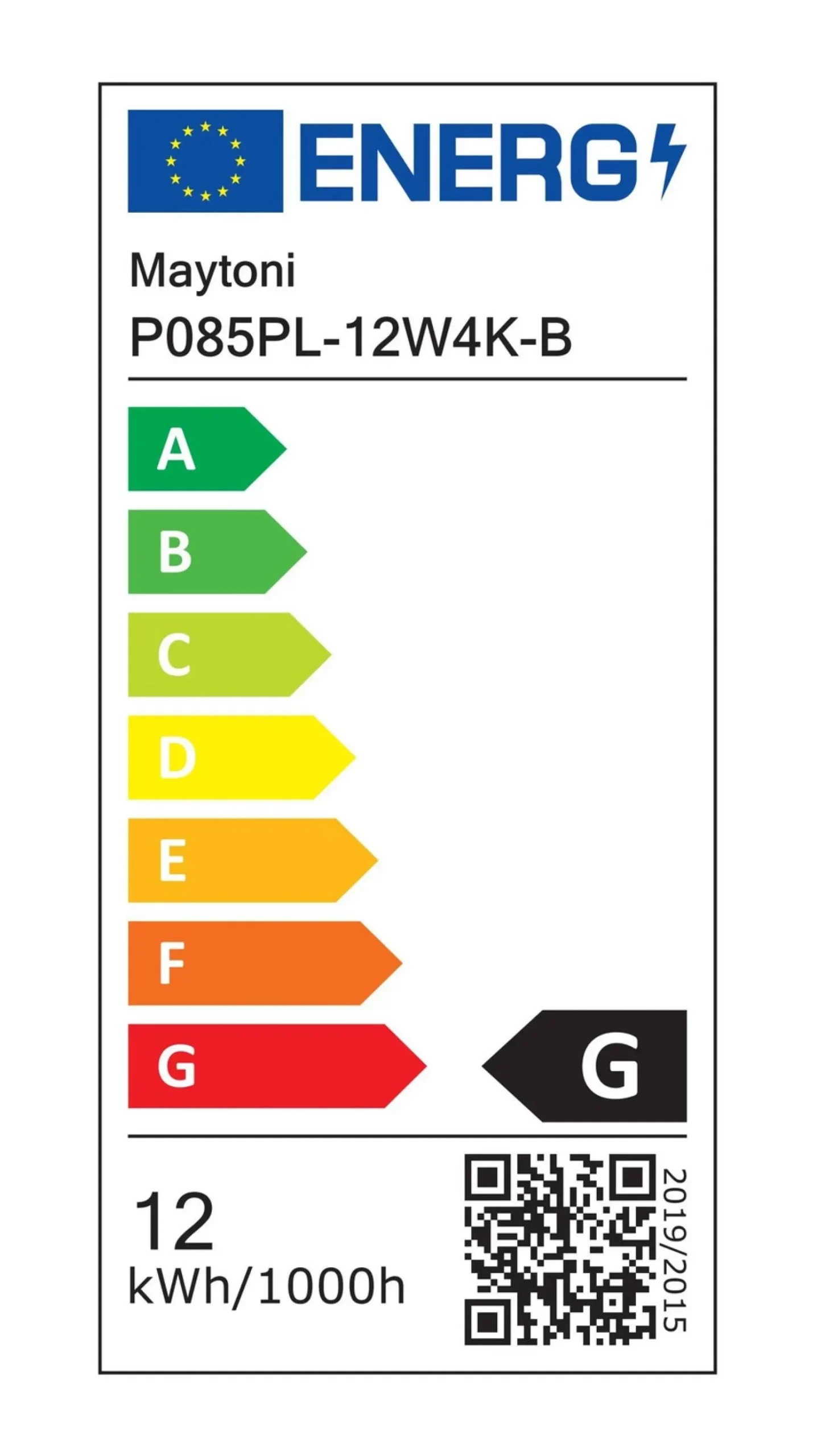 Lampa wisząca Orlo (P085PL-12W4K-B) - Maytoni