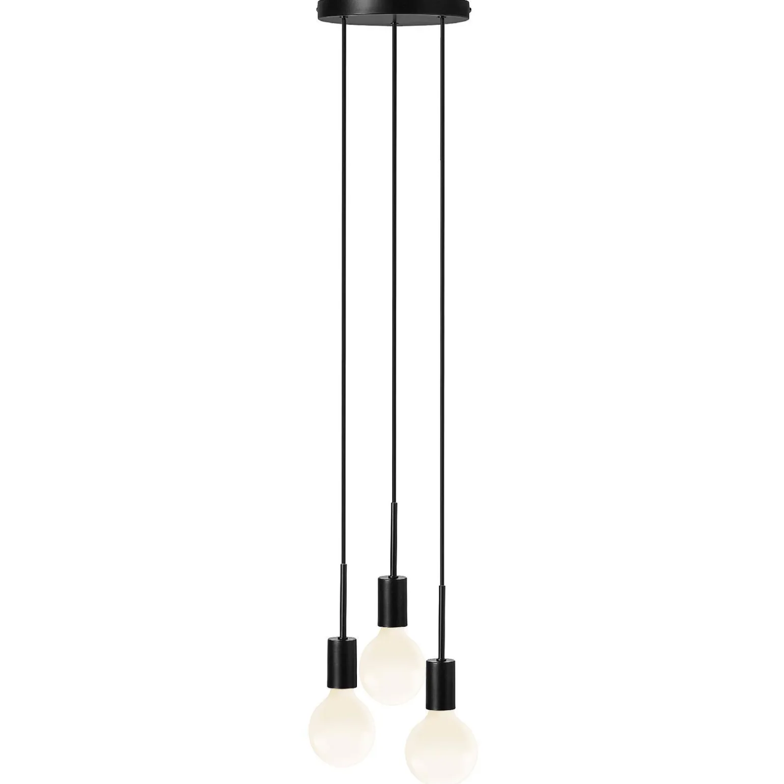 Lampa wisząca PACO Nordlux E27 3x25W Metal Czarny