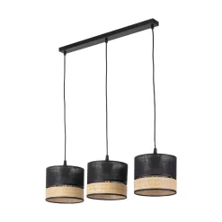 Lampa wisząca PAGLIA NEW BLACK 3 PŁ LISTWA (4769) - TK Lighting