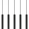 Lampa wisząca PASTELO 5 czarna (SL.0472) - Sollux