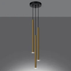 Lampa Wisząca PASTELO 3P złoty połysk (SL.1197) - Sollux Lighting