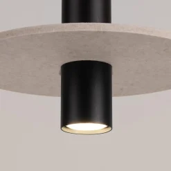 Lampa wisząca PELTA 1 czarna/beżowa (SL.1882) - Sollux Lighting