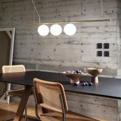 Lampa wisząca PERLINE Mosiądz (PERLINE_SP3_OTTONE) - Ideal Lux