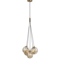 Lampa wisząca Perlos (PND-54456-5-HB-AMB) - Italux