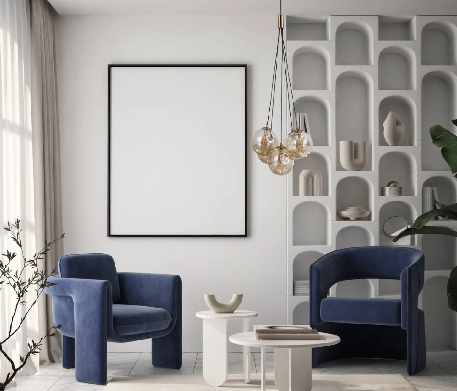 Lampa wisząca Perlos (PND-54456-5-HB-AMB) - Italux