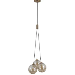 Lampa wisząca Perlos (PND-54456-3-HB-AMB) - Italux