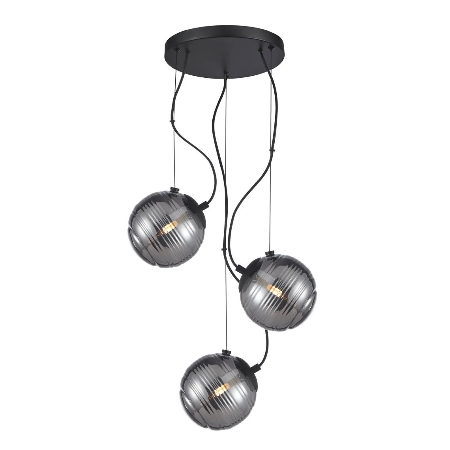 Lampa wisząca Perona (PND-92389-3A-BK) - Italux