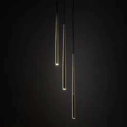 Lampa wisząca PIANO BLACK GOLD 3 (10117) - TK Lighting