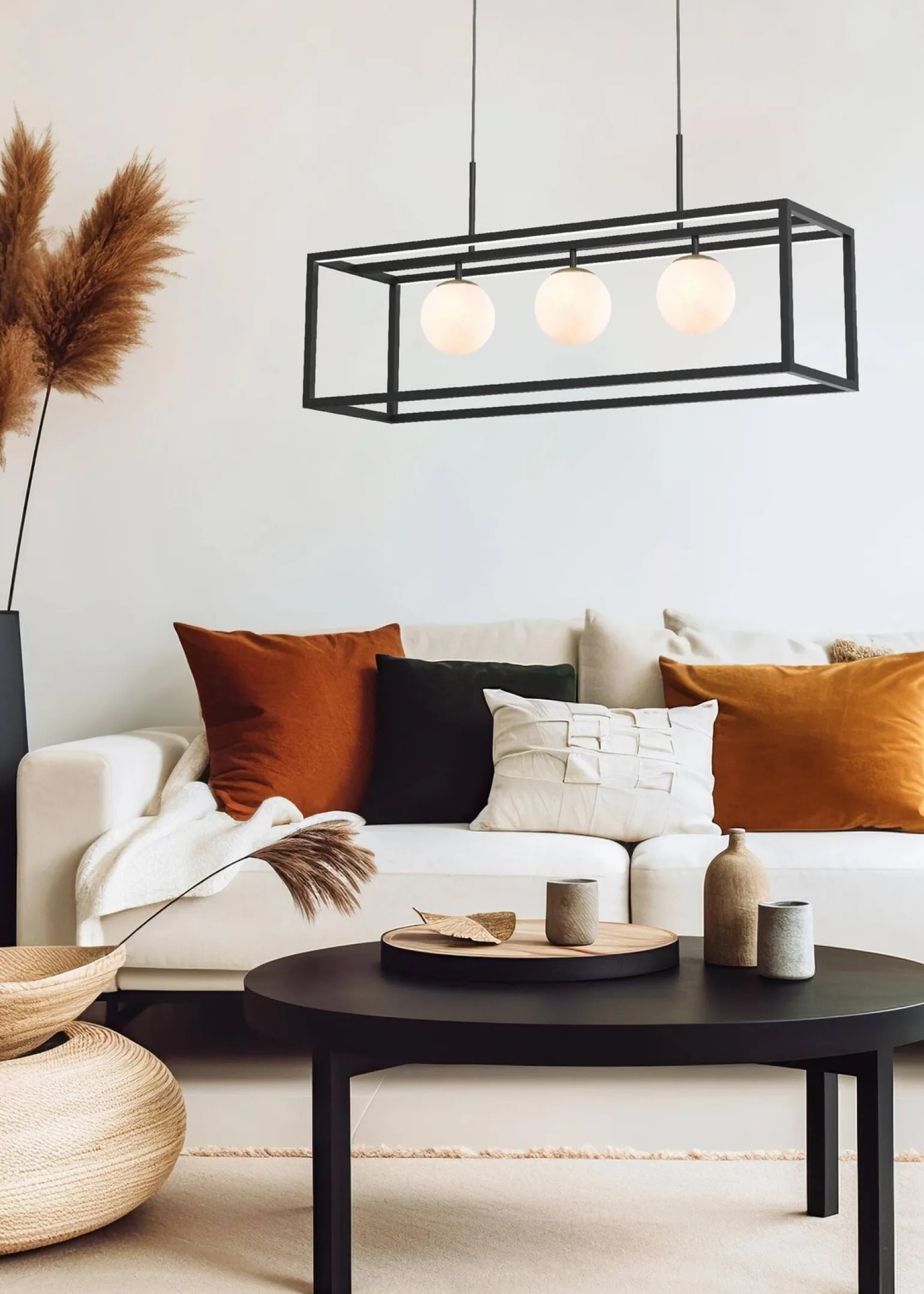 Lampa wisząca PIRO czarna (MD3115-3-3BT) - Zuma Line