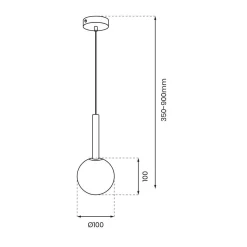 Lampa wisząca PLAY COPPER 1xG9 (MLP0972) - Milagro