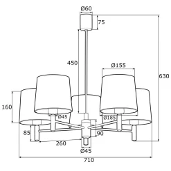 Lampa wisząca PONTE (2089) - ARGON