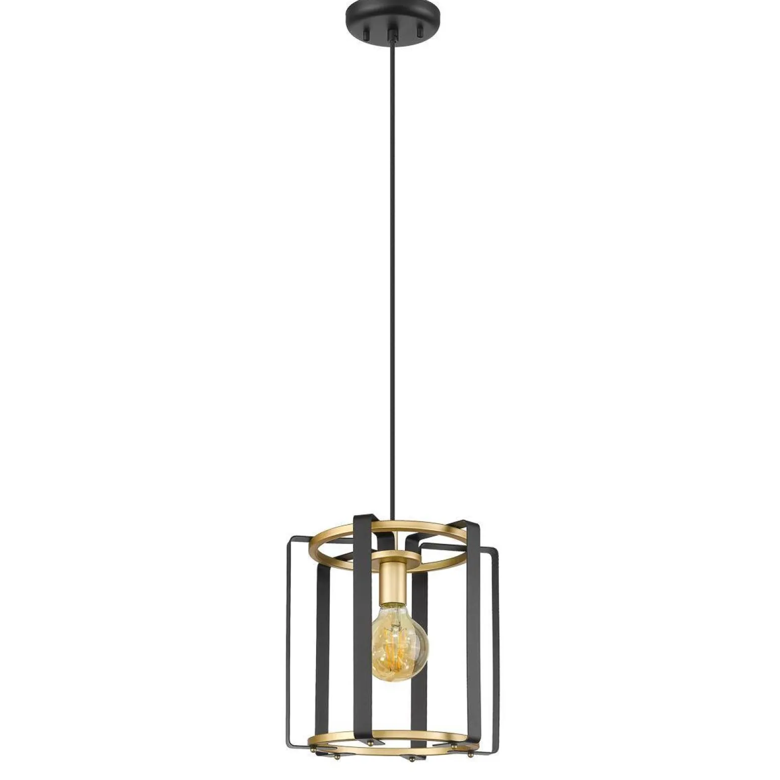 Lampa wisząca Primero (PND-44003-1-BK-GD) - Italux
