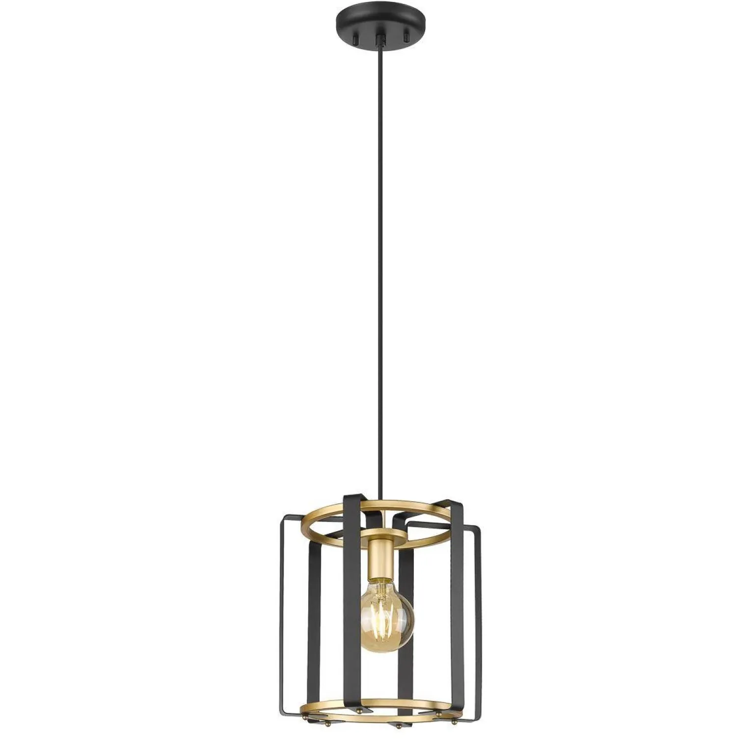 Lampa wisząca Primero (PND-44003-1-BK-GD) - Italux
