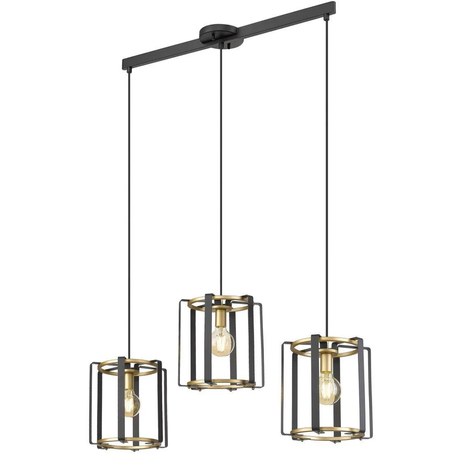 Lampa wisząca Primero (PND-44003-3-BK-GD) - Italux