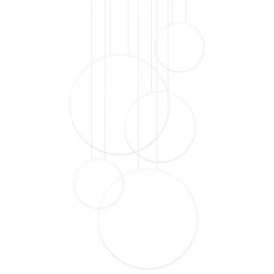 Lampa wisząca RIO 5 55/55/78/110/110 biała LED 4000K (TH.543) - Thoro Lighting