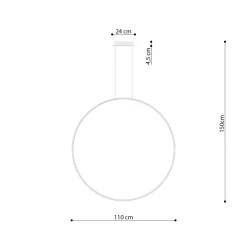 Lampa wisząca RIO 110 beżowa LED 3000K (TH.363) - Thoro Lighting