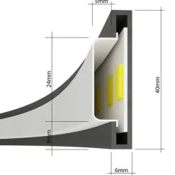 Lampa wisząca RIO 78 biały LED 4000K (TH.119) - Thoro Lighting