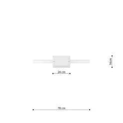 Lampa wisząca RIO 78 ochra czerwona LED 4000K (TH.409) - Thoro Lighting