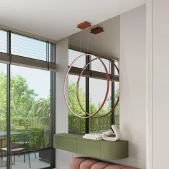 Lampa wisząca RIO 110 ochra czerwona LED 4000K (TH.410) - Thoro Lighting