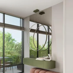 Lampa wisząca RIO 110 zielona oliwka LED 4000K (TH.388) - Thoro Lighting