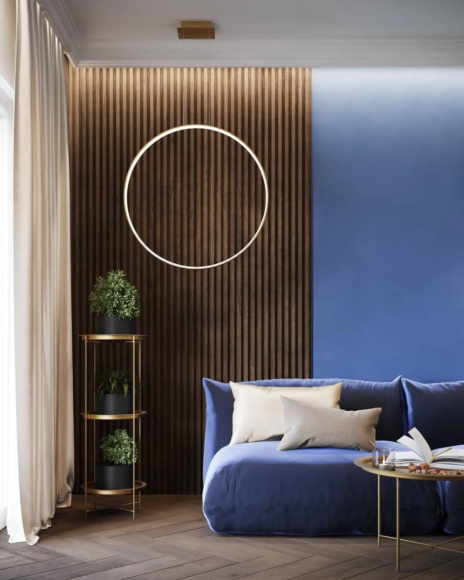 Lampa wisząca RIO 55 złota LED 3000K (TH.220) - Thoro Lighting