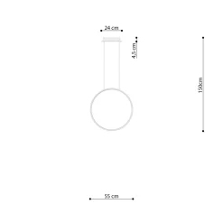 Lampa wisząca RIO 55 złota LED 3000K (TH.220) - Thoro Lighting