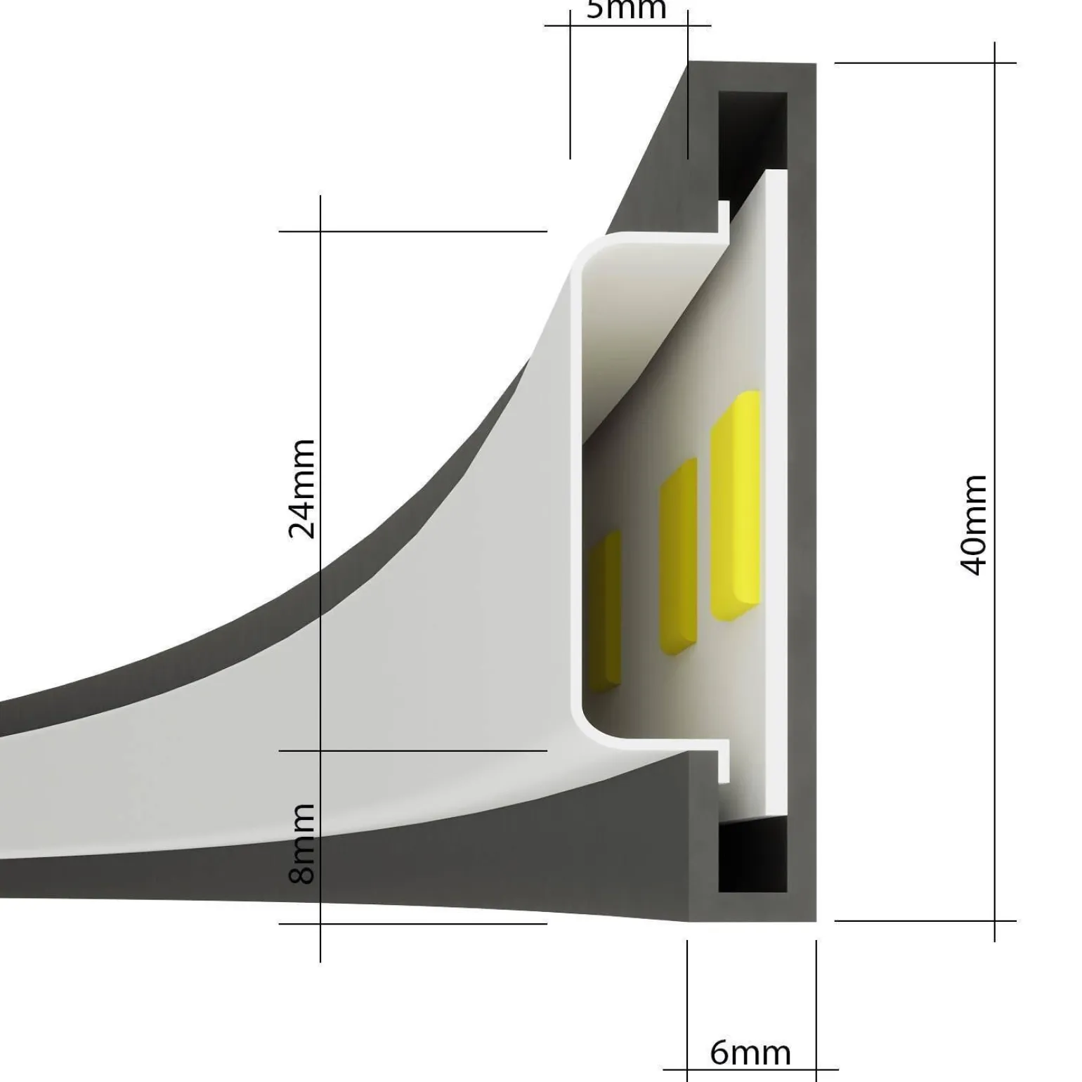 Lampa wisząca RIO 55 złota LED 3000K (TH.220) - Thoro Lighting
