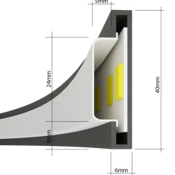 Lampa wisząca RIO 110 złota LED 3000K (TH.179) - Thoro Lighting