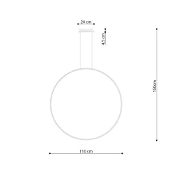 Lampa wisząca RIO 110 złota LED 3000K (TH.179) - Thoro Lighting