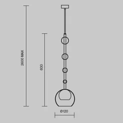 Lampa wisząca Ros (MOD227PL-01B) - Maytoni