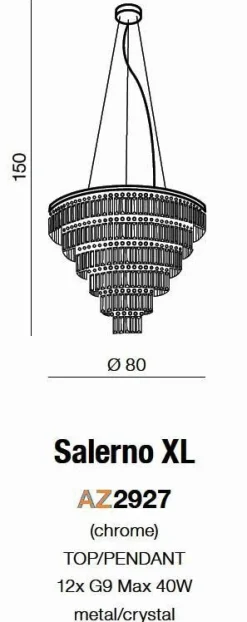 Lampa wisząca SALERNO XL PENDANT (AZ2927) Azzardo - żyrandol