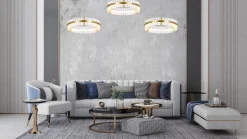 Lampa wisząca SATURNUS 47 złota - LED (MSE010100165) - Moosee