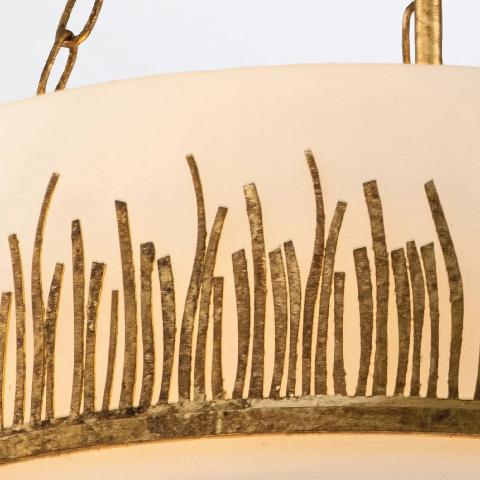 Lampa wisząca Sawgrass - 3 źródła światła - Płatkowe złoto (QN-SAWGRASS-3P-DG-O) - Quintiesse