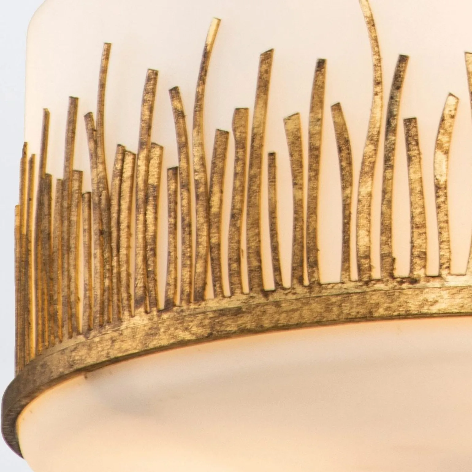 Lampa wisząca Sawgrass - 3 źródła światła - Płatkowe złoto (QN-SAWGRASS-2P-DG-O) - Quintiesse