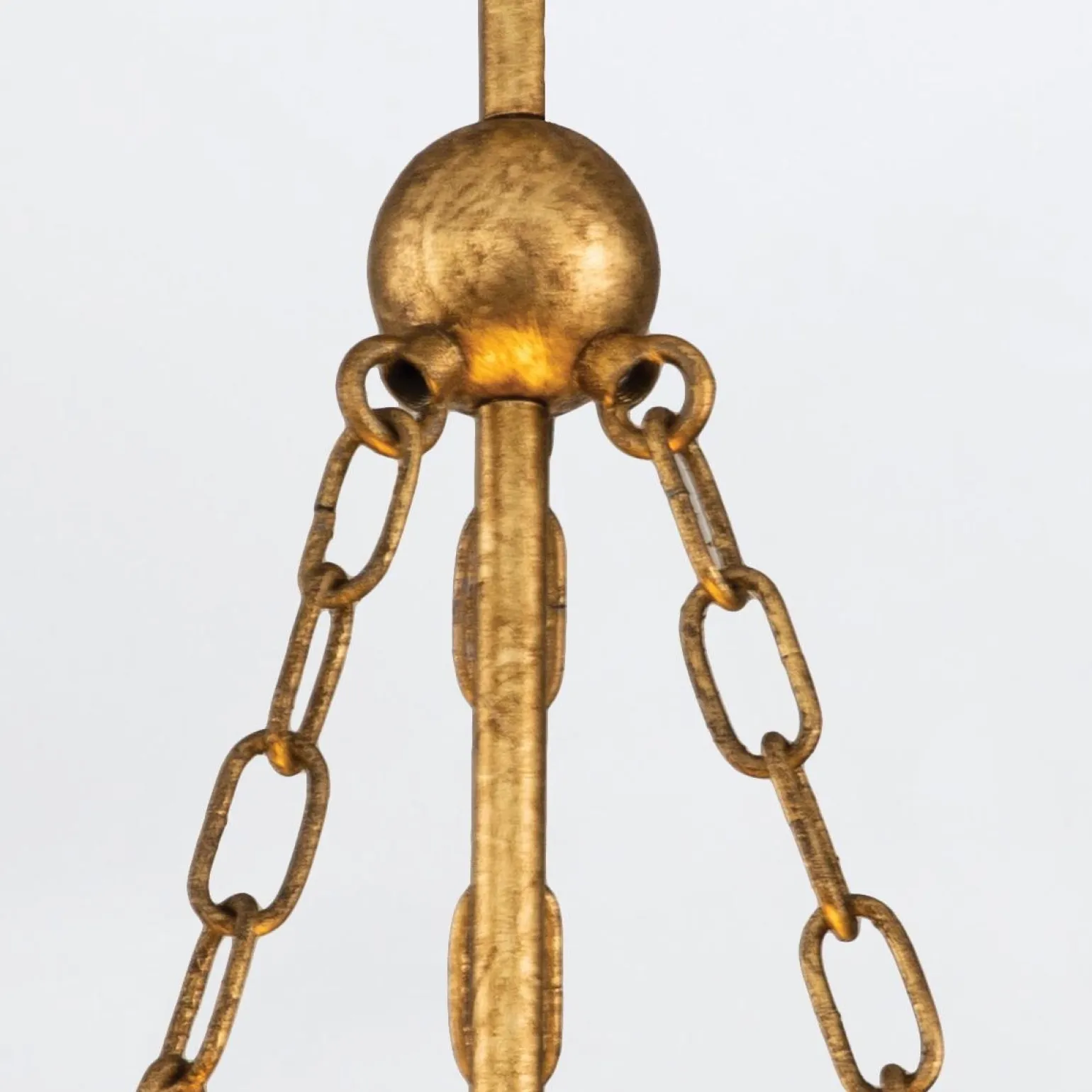 Lampa wisząca Sawgrass - 3 źródła światła - Płatkowe złoto (QN-SAWGRASS-2P-DG-O) - Quintiesse