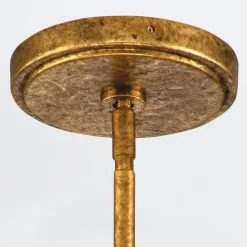 Lampa wisząca Sawgrass - 1 źródło światła - Płatkowe złoto (QN-SAWGRASS-MP-DG-O) - Quintiesse