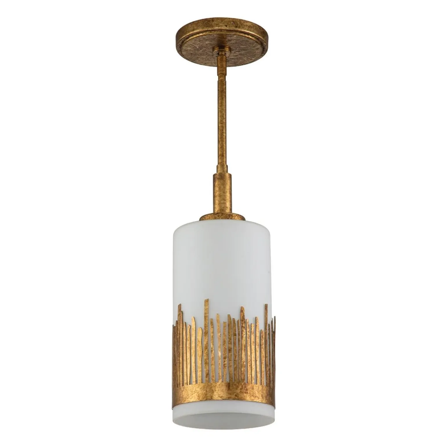 Lampa wisząca Sawgrass - 1 źródło światła - Płatkowe złoto (QN-SAWGRASS-MP-DG-O) - Quintiesse