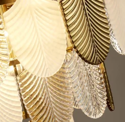 Lampa wisząca SECRET biało złota 80 cm (D824P-800) - Step into Design