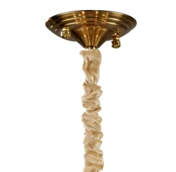 Lampa wisząca SECRET biało złota 80 cm (D824P-800) - Step into Design