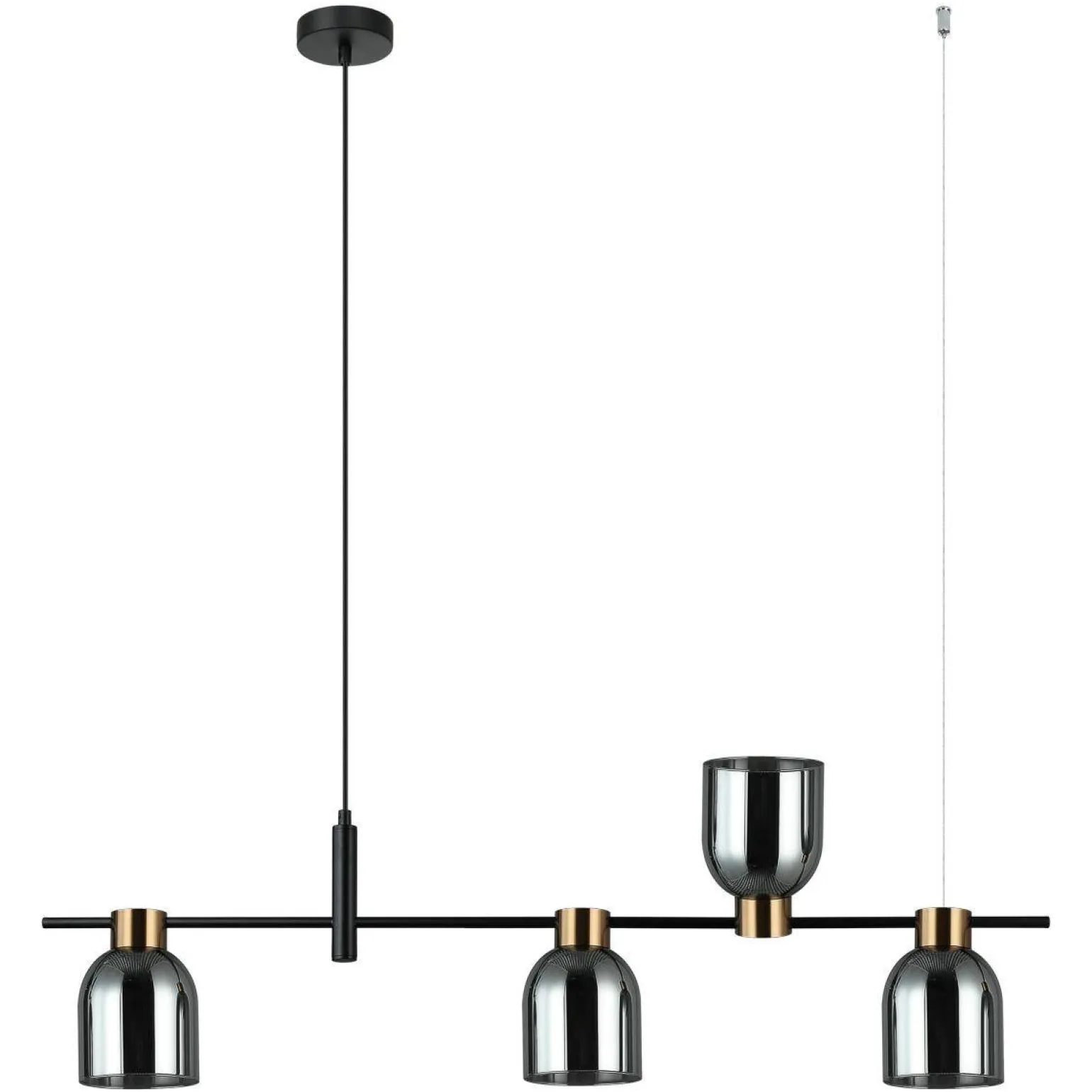 Lampa wisząca Servio (PND-66892-4-BK-SG) - Italux
