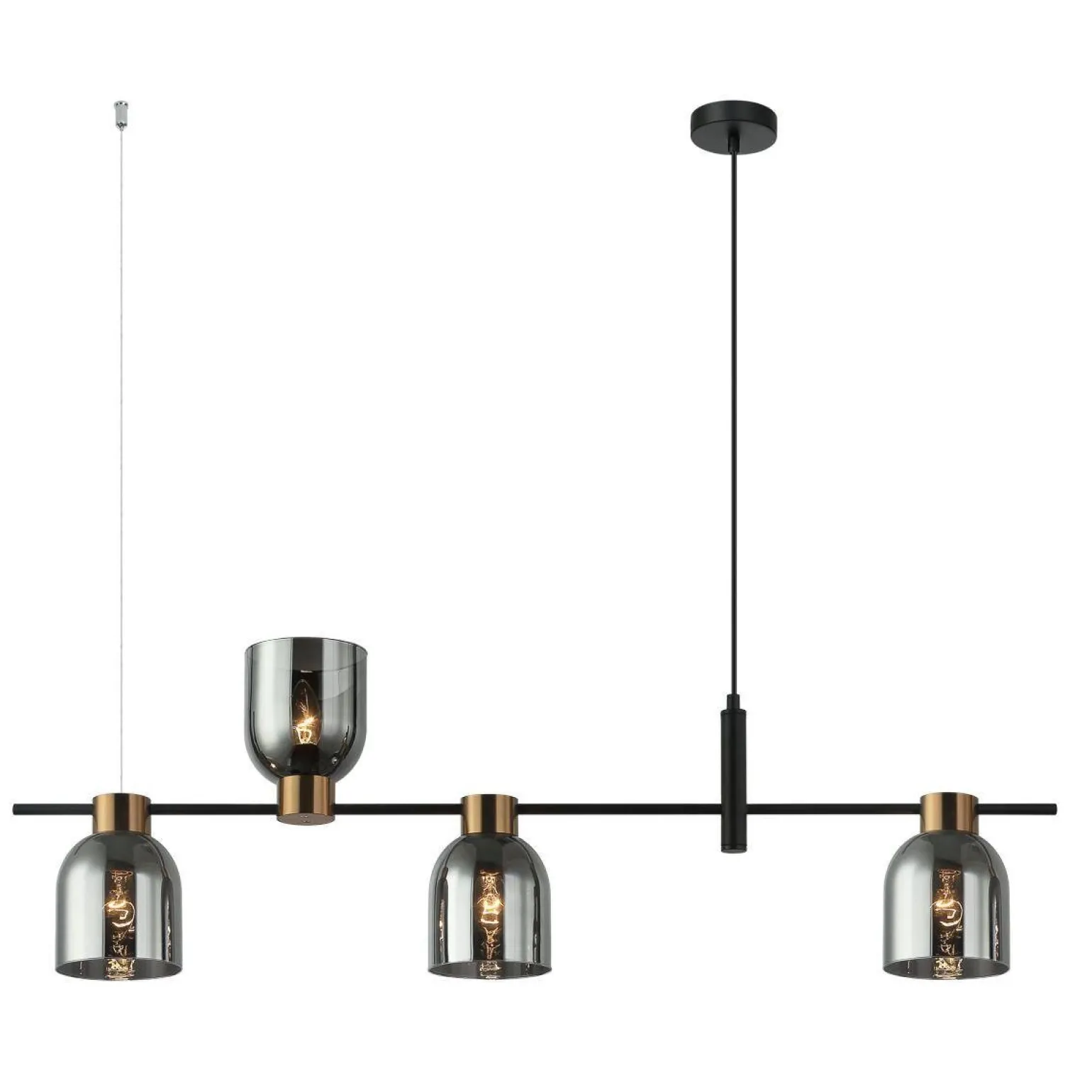 Lampa wisząca Servio (PND-66892-4-BK-SG) - Italux