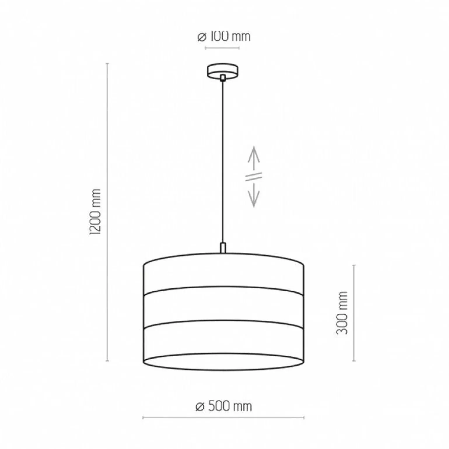 Lampa wisząca TAGO BLACK (3211) - TK Lighting