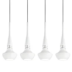 Lampa wisząca Tasos 4 kol. BIAŁY (MD2095b-4W) - Azzardo - żyrandol