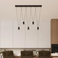 Lampa wisząca Toledo 5 czarna (LP-432/5P BK) - Light Prestige