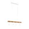 Lampa wisząca TOWNSHEND 4 biała/drewniana (33164 - Eglo) - żyrandol