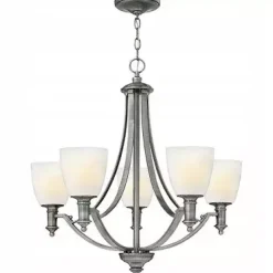 Lampa wisząca TRUMAN kol. ANTYCZNY NIKIEL (HK/TRUMAN5) - Hinkley - Elstead Lighting - żyrandol