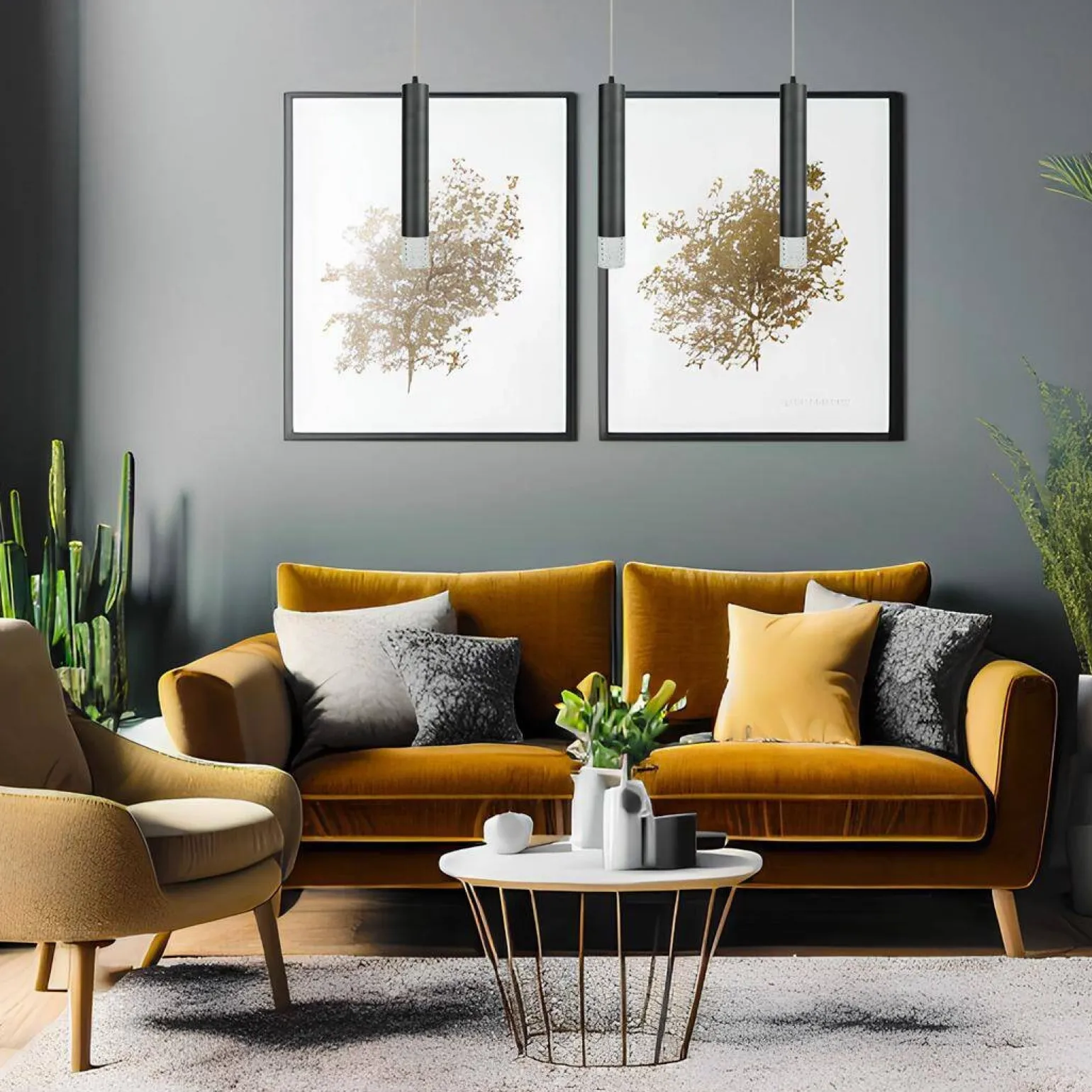 Lampa wisząca TUBI BLACK (ML8877) - Milagro